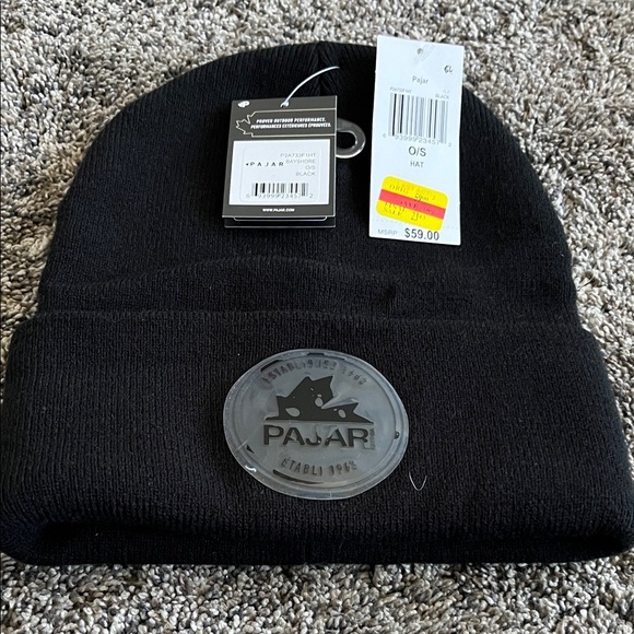 Pajar Classic Black Knit Beanie!  New. OSFM - Picture 1 of 5